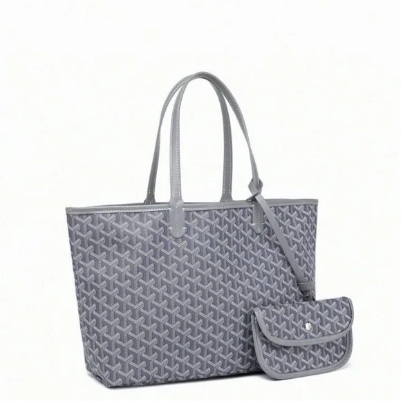 Gray fashion tote bag - Picture 2 of 6